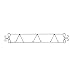 Tripar 3 Place Horizontal Wall Rack