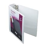 Avery Durable View Binder with 2 EZ-Turn Ring 17032, White