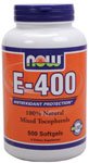 E-400 by NOW Foods - Vitamins (400 IU - 500 Softgels)
