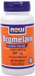 Bromelain by NOW Foods - Digestive Support (500 mg - 60 Vegetarian Capsules)