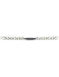 Titanium ID Bracelet with Carbon Fiber 08.50 Inch Black Carbon Fiber Tb757