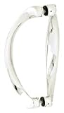 CRL 6 Chrome Back-to-Back Sculptured Solid Pull Handle