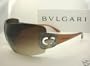 Authentic BVLGARI Shield Brown Fade Sunglasses 8014B - 102/13 *NEW*