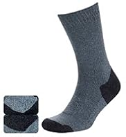 2 Pairs of Cotton Rich Medium Weight Boot Socks with Silver Technology