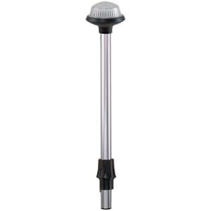 Perko 1460DP4CHR 36" All Around Light Frosted Globe Light Pole