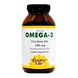 Omega-3 Fish Body Oils 1000 mg - 200 Softgels., (Country Life)