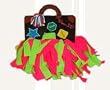 Pomchies Pom-Id Pink/Lime Luggage Tag