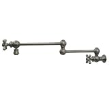 Whitehaus WHKPFCR3-9550-BN Pot Fillers Vintage Iii Kitchen Faucets Brushed Nickel