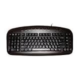 Left Handed Keyboard Wired Black By Ergoguys