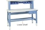 72" Lower Work Bench Shelf - Blue