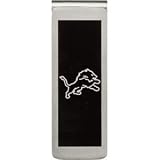 Stainless Steel 57.50MM X 19.75MM Detroit Lions Team Name & Logo Money Clip