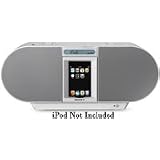 Buy Sony ZSS4IP CD Boombox with iPod Dock and iPhone (White) by Sony