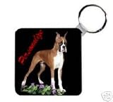 Boxer Personalized Breed Key Chain
