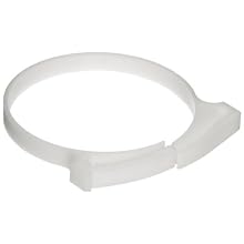 Acetal Snapper Type Hose Clamp, Quick Ratchet Closure, For 2 1/2" Nominal Tube OD, 2.259-2.582 Clamp ID (Pack of 10)