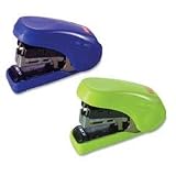Max Flat Clinch Light Effort Stapler, 20 Sheet Capacity, Blue (HD-10FLBE)