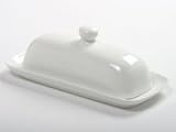 PORCELAIN BUTTER DISH W/LID