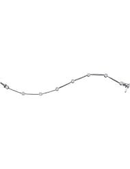 1.00CTW DIAMOND LADIES FLOWER BRACELET 14K White-gold Real Charm Pendant