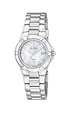 Citizen Eco-Drive Riva 3-Hand Date Mother-of-Pearl Dial Women's Watch #EW1530-58D