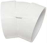 AIRVAC A PRODUCT OF M&S SYSTEMS VM112 45? SHORT ELBOW PVC FITTING