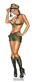 Sexy Pin-up Girl Sticker #9 Army Girl Pinup Girl by Michael Landefeld