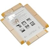 Hahnemuhle Single Gallerie Wrap Photo Frame with Standard 1.25 Bars, & Two 8.5 x 11 Sheets of Daguerre Canvas - Finished Size: 5-1/2 x 7-3/4