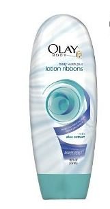 Olay Body Wash Ribbons plus Lotion Ribbons with Aloe Extract, 18.0-Ounces Bottles (Pack of 6)