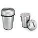 Indoor Outdoor Trash Can (Brushed Steel) (27