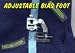 Adjustable Bias Foot
