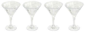 South Beach Palm Martini Glasses Set of 4