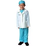 Kids Blue Medical Doctor Play Career Dressup Halloween Costume 6/8