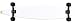 Moose Carving Complete Longboard Skateboard (9x47, Pintail, White, 70mm Black Wheels)