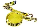 Keeper 04622 Heavy Duty 27 x 2 Ratcheting Tie Down, 10,000 lbs Rated Capacity with Double J-Hooks