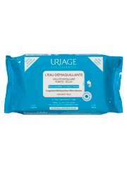  Uriage L'Eau Démaquillante Peaux Normales à Mixtes 25 Lingettes
