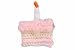 First Birthday Crochet Hair Clip. No-Slip Barrette for Baby Fine Hair.
