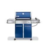 Weber Genesis E-320 Lp Blue Weber w/ Premium Grill Cover
