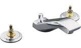 Kohler Double Handle Widespread Bathroom Faucet from the Taboret Series Polished Chrome - K-8211-K-CP
