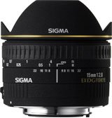 Sigma 15mm f/2.8 EX DG Diagonal Fisheye Lens for Canon SLR Cameras