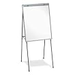 Dry-Erase Board Easel, Rubber Feet, 40"-70", Black