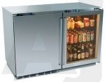 Perlick H2FD1RD3S 48 Freestanding Freezer/Refrigerator with 12.0 cu. ft. Total Capacity, Variable Speed Compressor, Electronic Digital Control, Solid Freezer Door and Glass Refrigerator Door: Stainless Steel