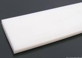 HDPE (High Density Polyethylene) Sheet, Opaque Off-White, 0.250" Thickness, 48" Width, 96" Length