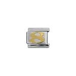 zoppini gold number 8 charm