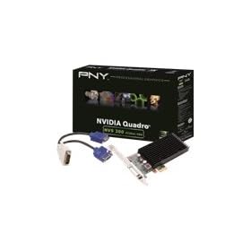 PNY nVidia NVS 300 x1 LowProfile Dual VGA 512MB Graphics Card - Black