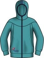 Adidas M&auml;dchen Jacke 1 Side Fleece Hoodie, ultra green s12, 140, X14166