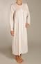 P-Jamas Flora Smocked Long Sleeve Nightgown (Flora) XL/Melon