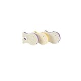 Casabella Casacolor Grippie Fish Faucet Sponges - White Scrubby with Periwinkle, Natural Sponges (3 Pack)