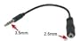 Headset Buddy: 2.5mm Phone Headset to 3.5mm Adapter - Convert 2.5mm Headset to 3.5mm iPhone, Blackberry, Palm
