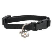 LI'L PALS Adjustable Dog Collar Black with a Width of 5 16 in.