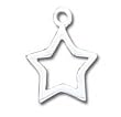 Solid Sterling Silver Star Charm
