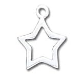 Solid Sterling Silver Star Charm