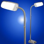 BlueMax 70w Nickel Dimmable Floor Lamp by BlueMax
